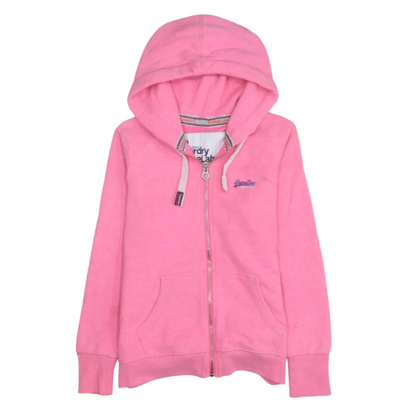 Super Dry 90's Lightweight Full Zip Up Hoodie Large Pink sold by Vintage Club