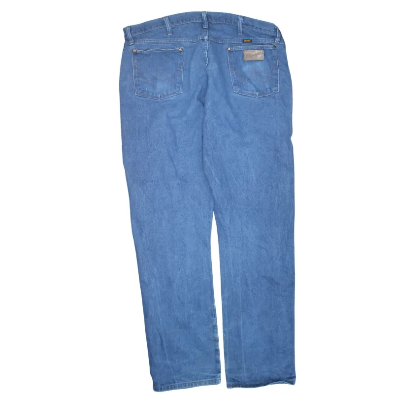 Wrangler 90's Lightwash Straight Leg Baggy Jeans / Pants 42 Blue sold by Vintage Club