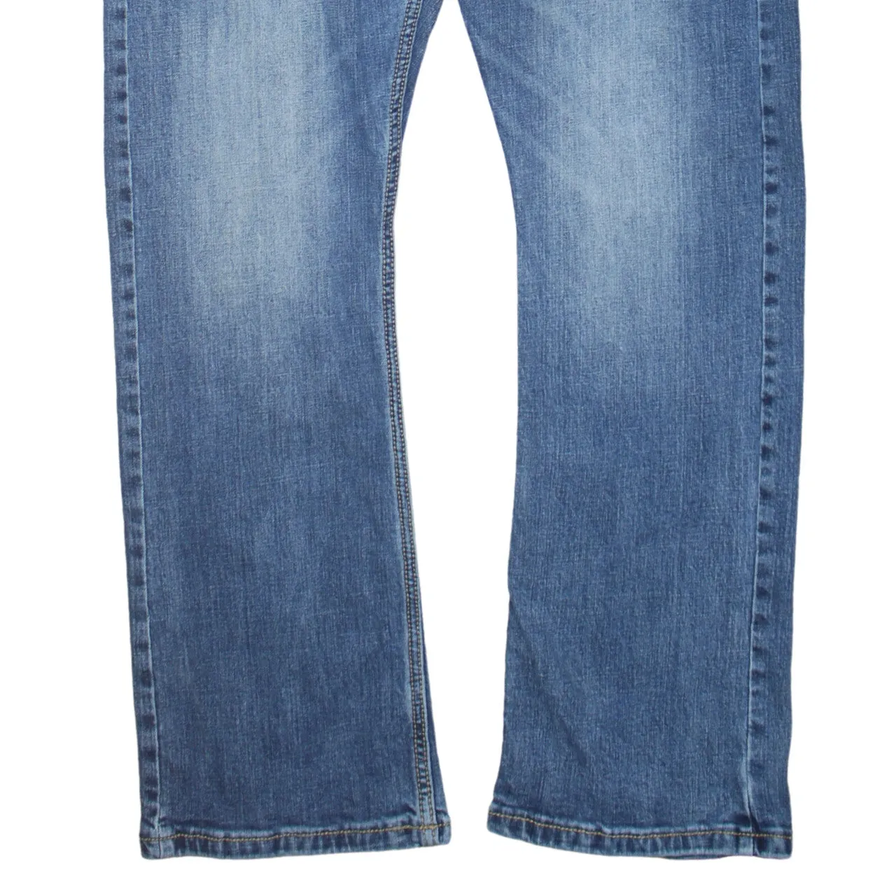 Wrangler 90's Flat Front Straight Leg Baggy Trousers / Pants 36 Blue sold by Vintage Club product image thumbnail 4