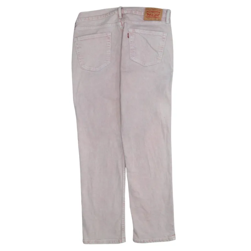 Levi Strauss &Co 90's 511 Straight Leg Baggy Jeans / Pants 34 Pink made by Levi's