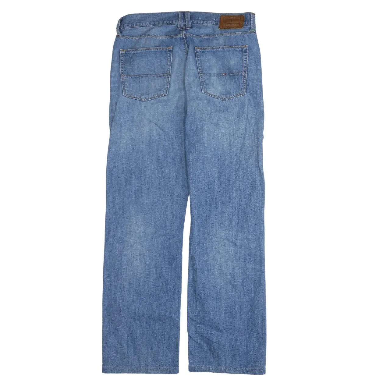 Tommy Hilfiger 90's Lightwash Straight Leg Baggy Jeans / Pants 34 Blue sold by Vintage Club