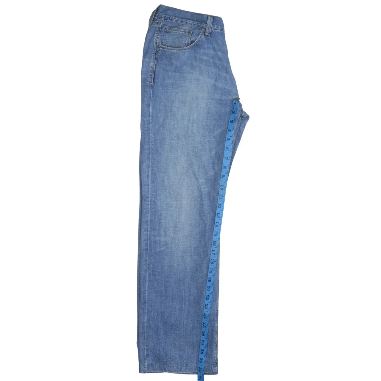 Tommy Hilfiger 90's Lightwash Straight Leg Baggy Jeans / Pants 34 Blue sold by Vintage Club product image thumbnail 5