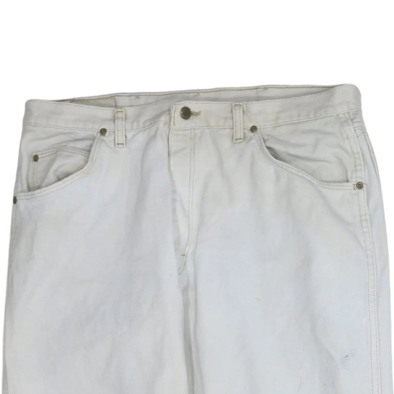 Wrangler 90's Flat Front Straight Leg Baggy Trousers / Pants 36 White sold by Vintage Club product image thumbnail 3