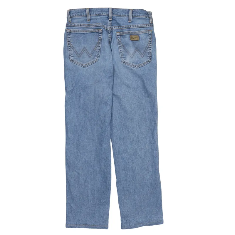 Wrangler 90's Lightwash Straight Leg Baggy Jeans / Pants 32 Blue sold by Vintage Club