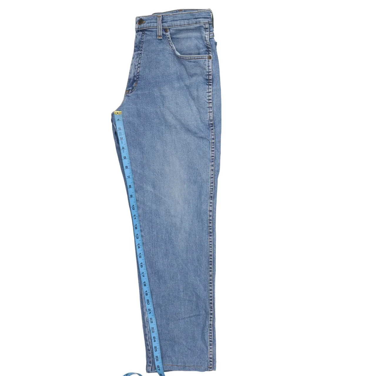 Wrangler 90's Lightwash Straight Leg Baggy Jeans / Pants 32 Blue sold by Vintage Club product image thumbnail 5