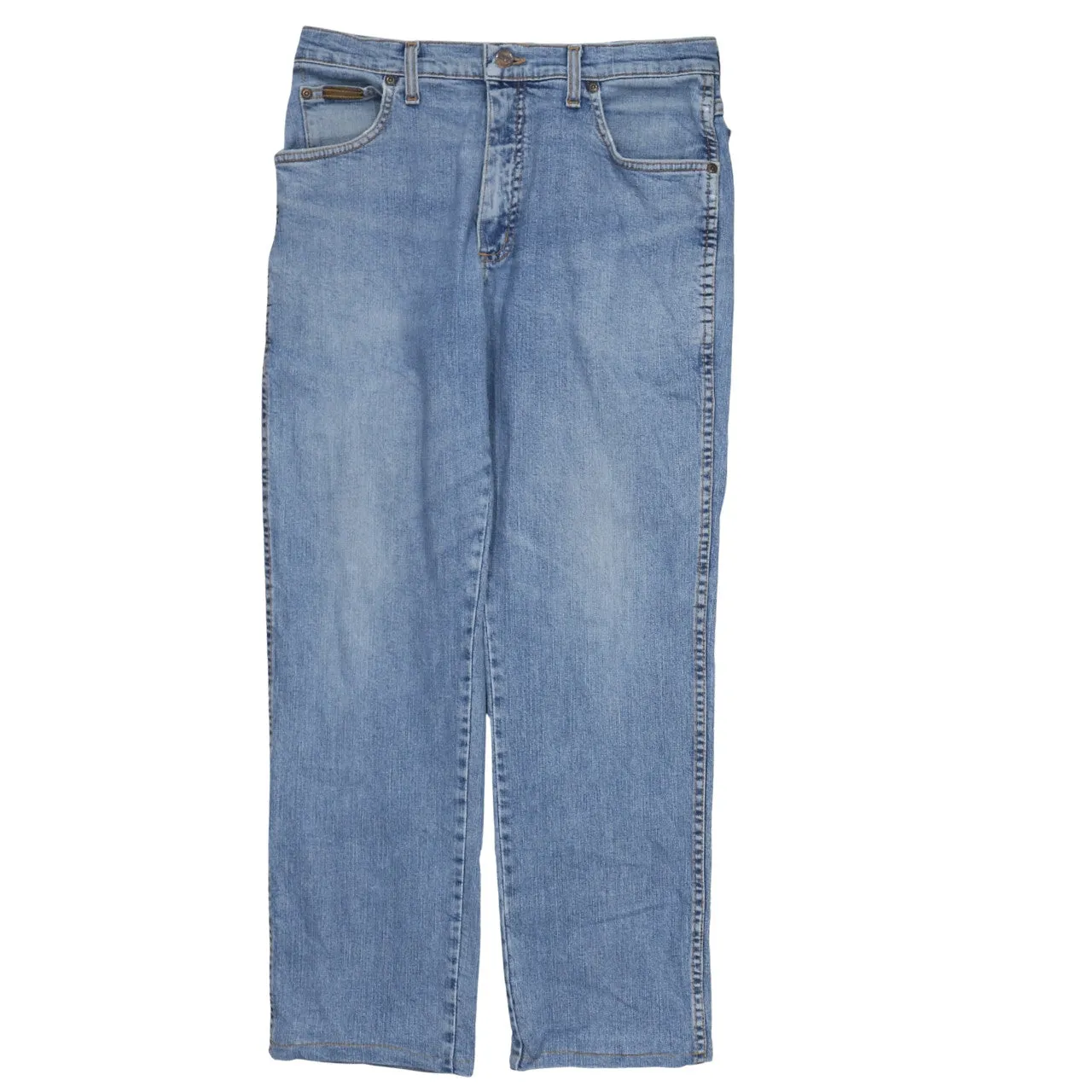 Wrangler 90's Lightwash Straight Leg Baggy Jeans / Pants 32 Blue sold by Vintage Club product image thumbnail 2