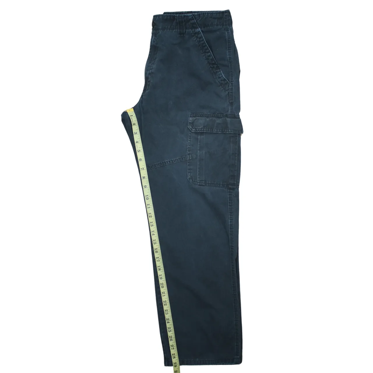 Wrangler 90's Drawstring Pockets Straight Leg Baggy Trousers / Pants 36 Black sold by Vintage Club product image thumbnail 5