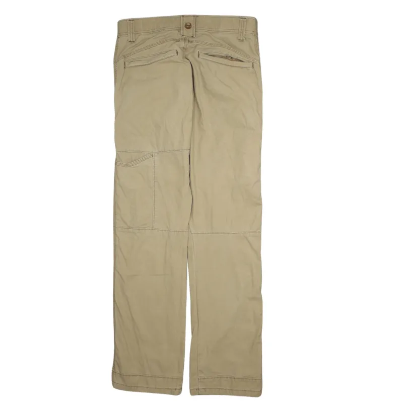 Wrangler 90's Drawstring Pockets Straight Leg Baggy Trousers / Pants 29 Beige Cream sold by Vintage Club