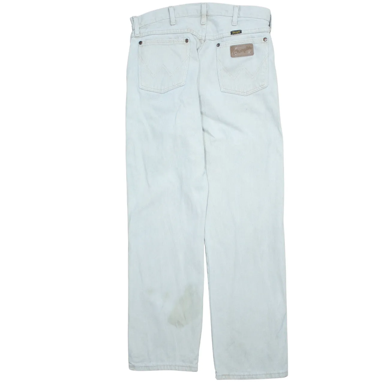 Wrangler 90's Lightweight Straight Leg Baggy Trousers / Pants 32 White sold by Vintage Club