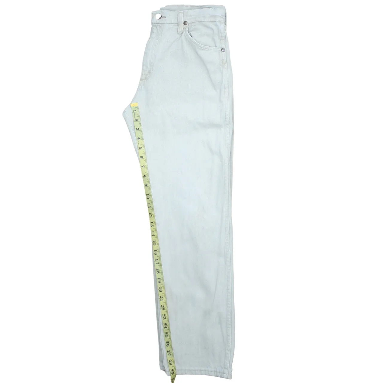 Wrangler 90's Lightweight Straight Leg Baggy Trousers / Pants 32 White sold by Vintage Club product image thumbnail 5