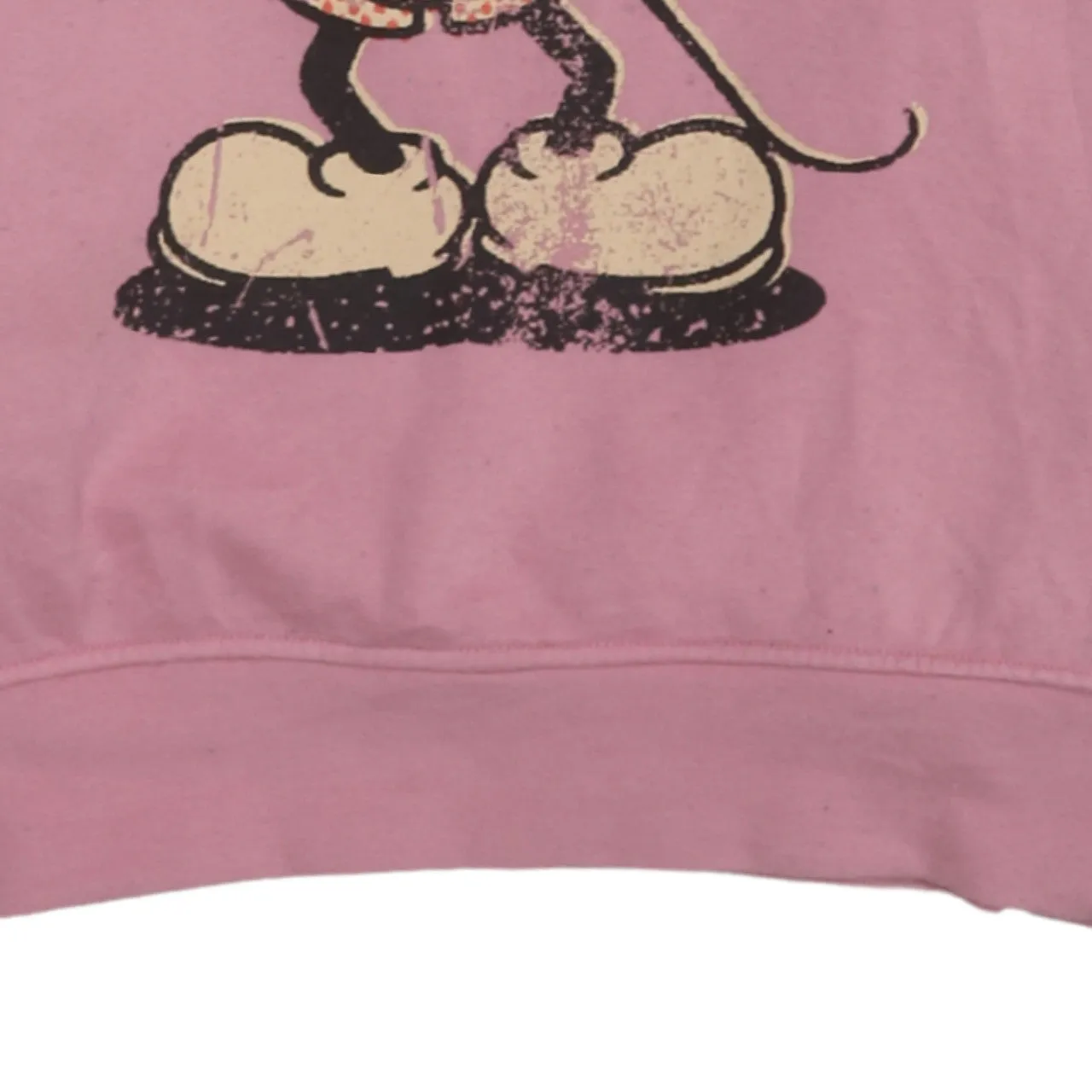 Disney 90's Mickey Mouse Pullover Hoodie XSmall Pink sold by Vintage Club product image thumbnail 4