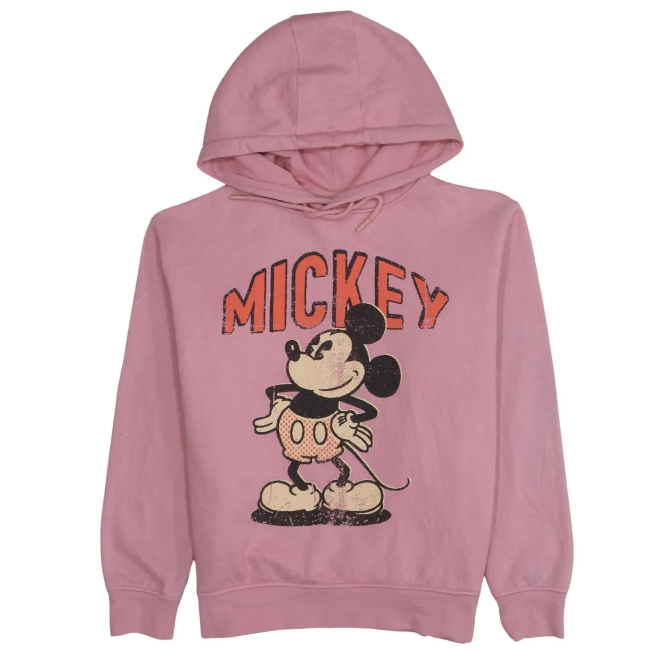 Disney 90's Mickey Mouse Pullover Hoodie XSmall Pink sold by Vintage Club