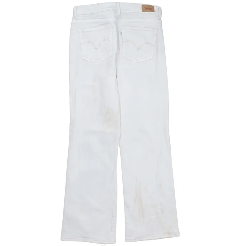 Levi Strauss &Co 90's Lightweight Straight Leg Baggy Trousers / Pants 32 White made by Levi's