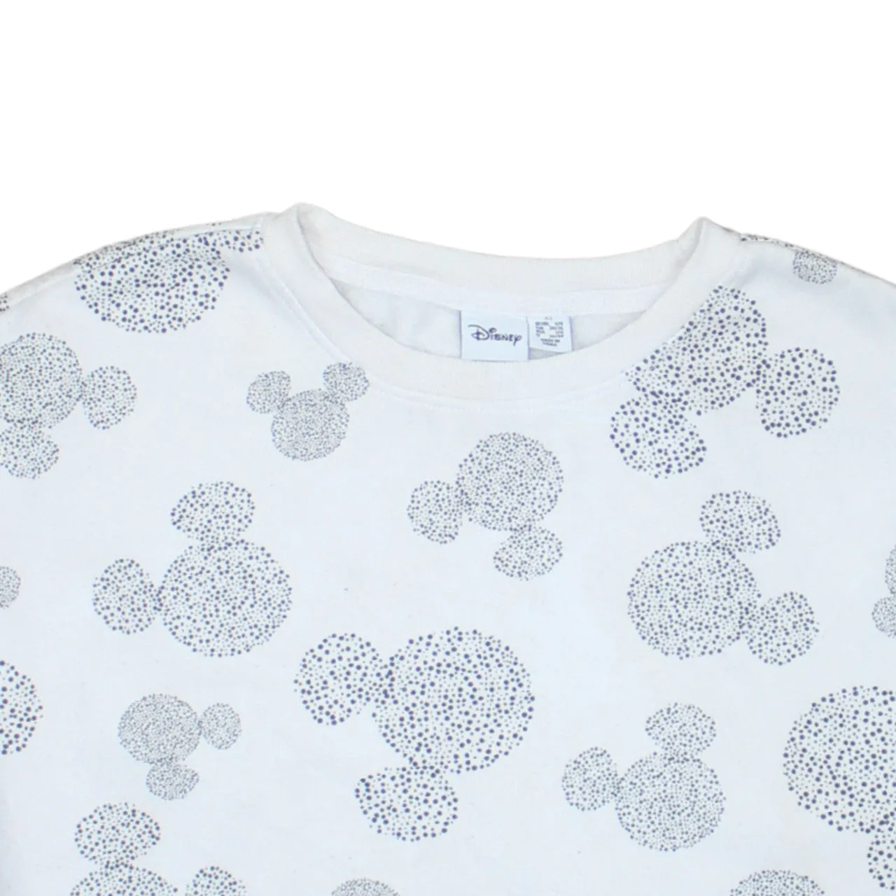 Disney 90's Plain Crew Neck Sweatshirt XSmall White sold by Vintage Club product image thumbnail 3