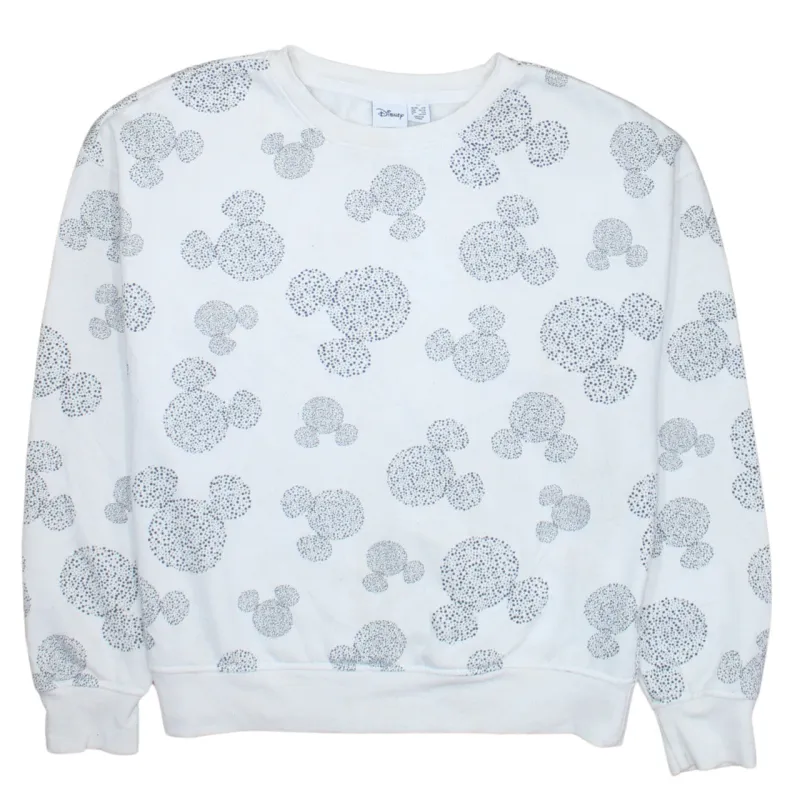 Disney 90's Plain Crew Neck Sweatshirt XSmall White sold by Vintage Club