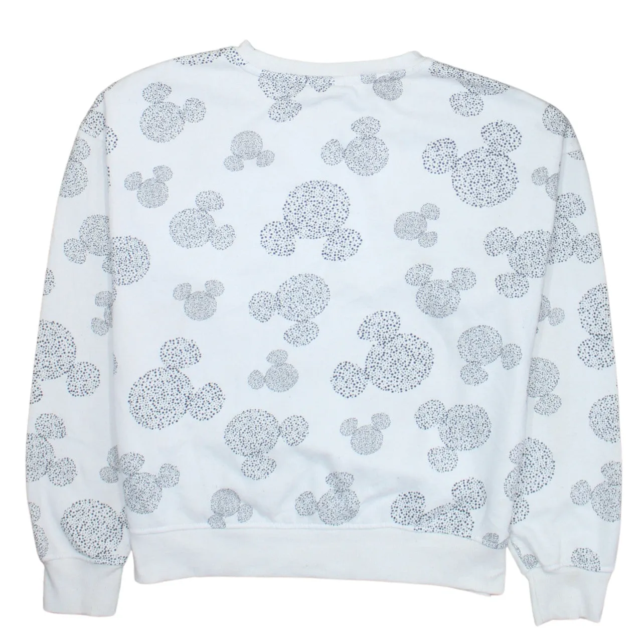 Disney 90's Plain Crew Neck Sweatshirt XSmall White sold by Vintage Club product image thumbnail 2