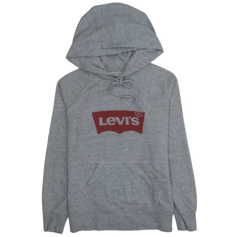 Levi's 90's Spellout Pullover Hoodie XSmall Grey sold by Vintage Club