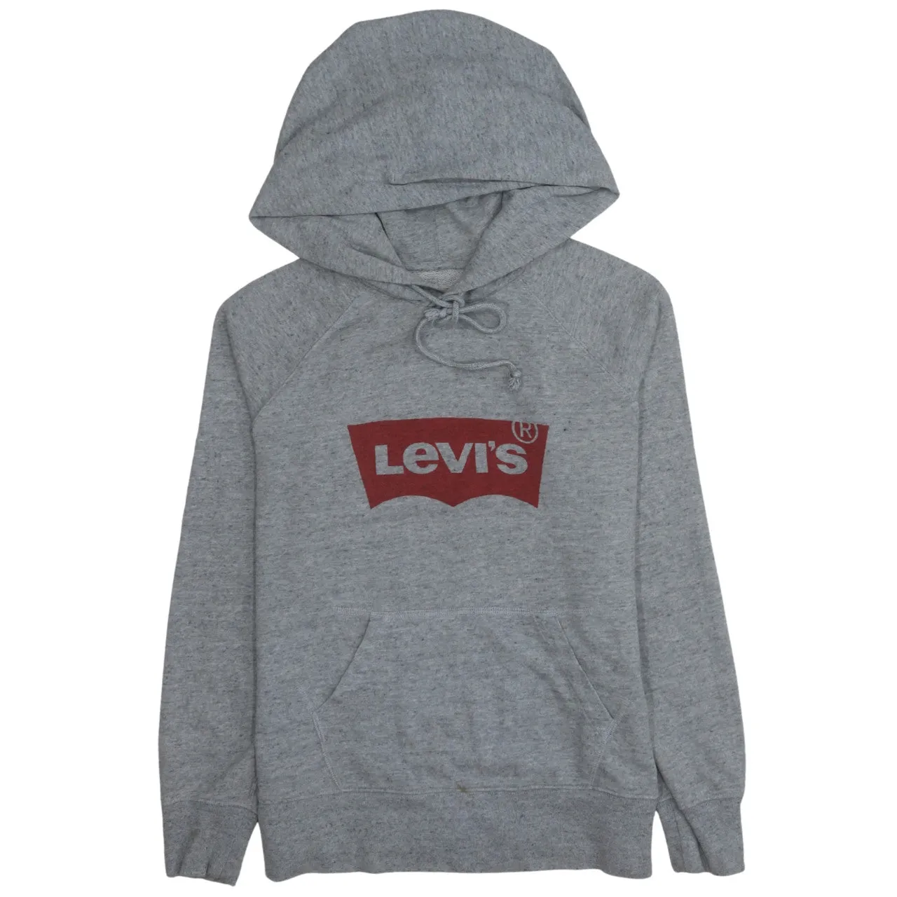 Levi's 90's Spellout Pullover Hoodie XSmall Grey sold by Vintage Club