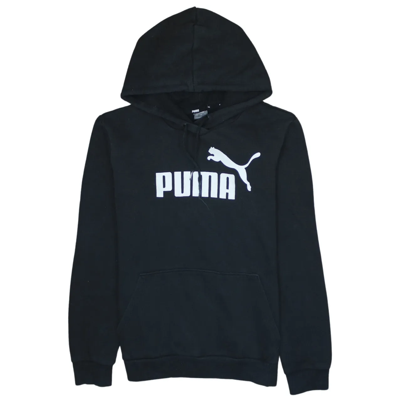 Puma 90's Spellout Pullover Hoodie Small Black sold by Vintage Club