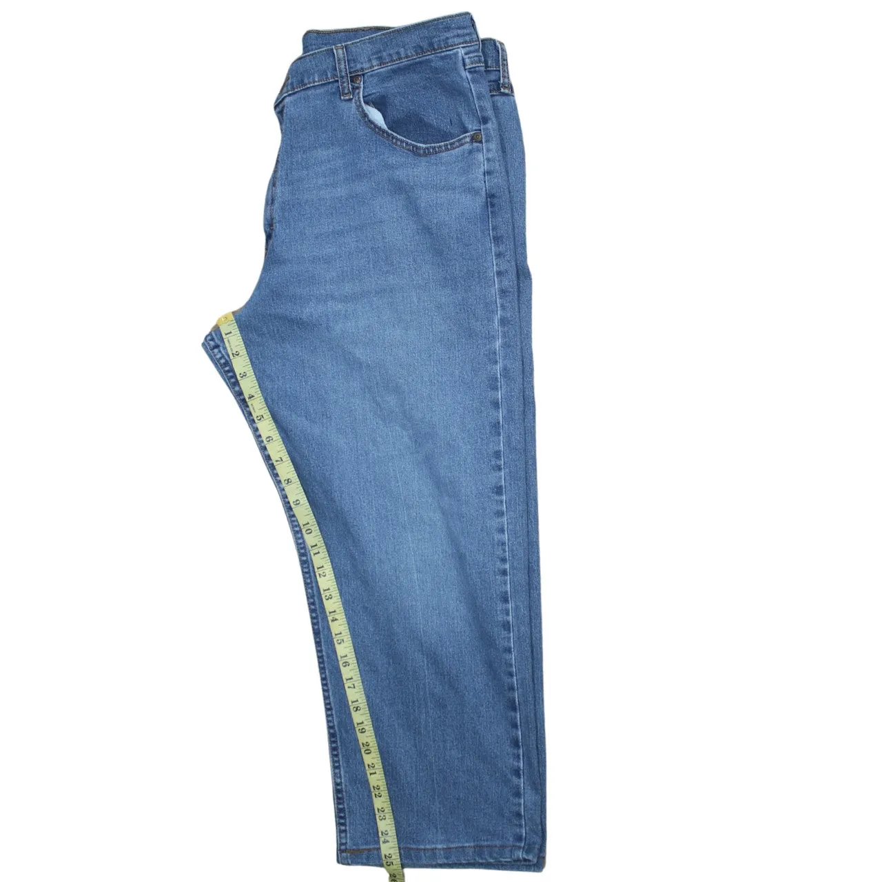 Wrangler 90's Lightwash Straight Leg Baggy Jeans / Pants 38 Blue sold by Vintage Club product image thumbnail 5