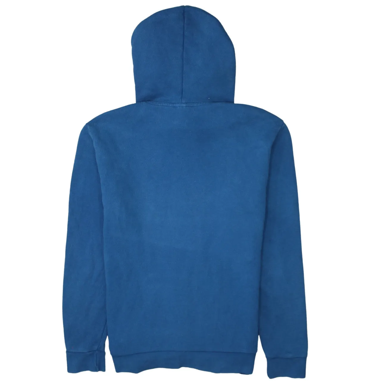 Adidas 90's Drawstring Pockets Pullover Hoodie Small Blue sold by Vintage Club product image thumbnail 2