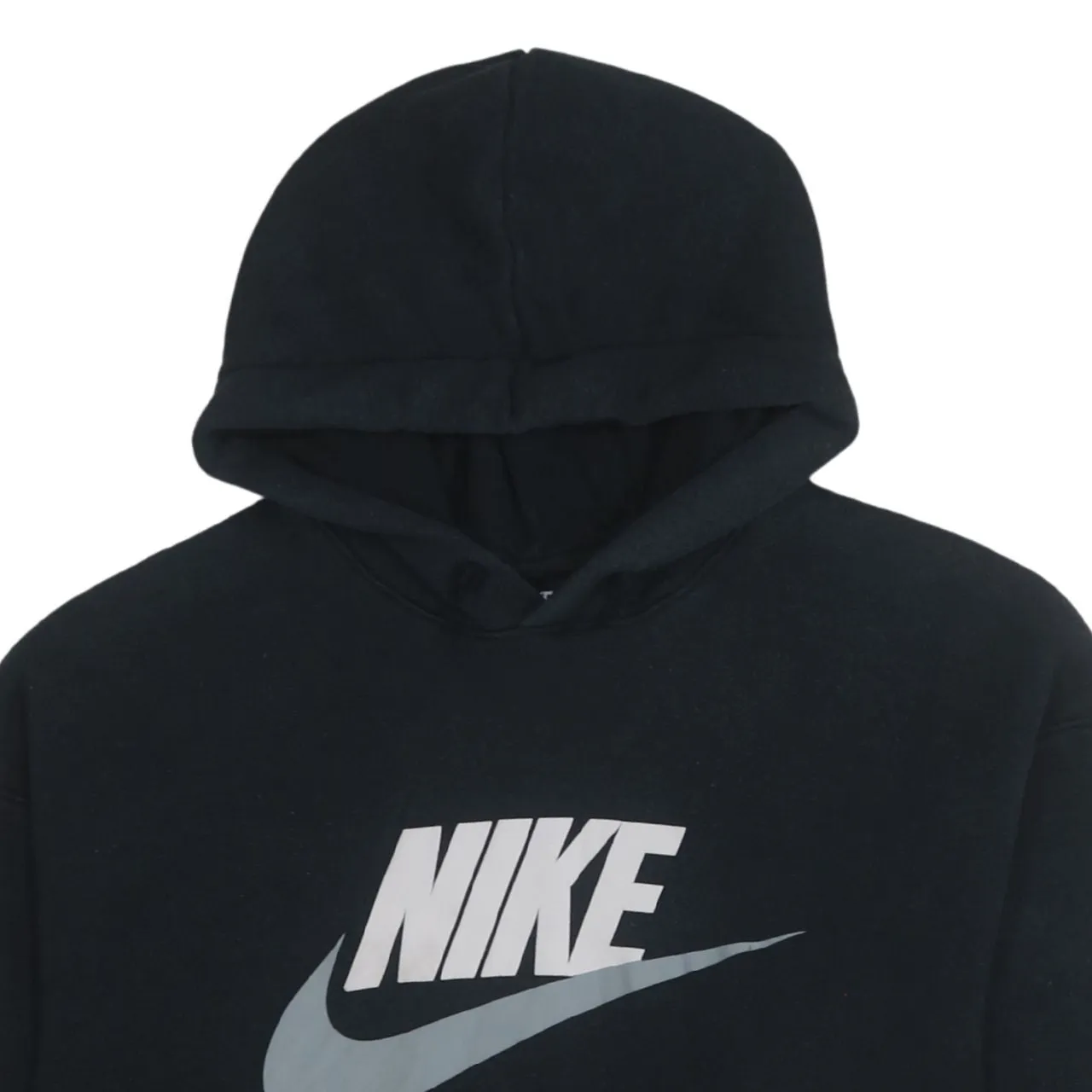 Nike 90's Center Middle Swoosh Pullover Hoodie Large Black sold by Vintage Club product image thumbnail 3