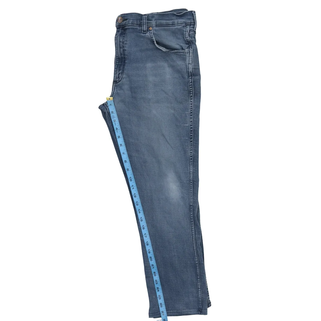 Wrangler 90's Lightwash Straight Leg Baggy Jeans / Pants 30 Blue sold by Vintage Club product image thumbnail 5