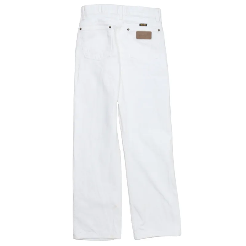Wrangler 90's Lightweight Straight Leg Baggy Trousers / Pants 26 White sold by Vintage Club