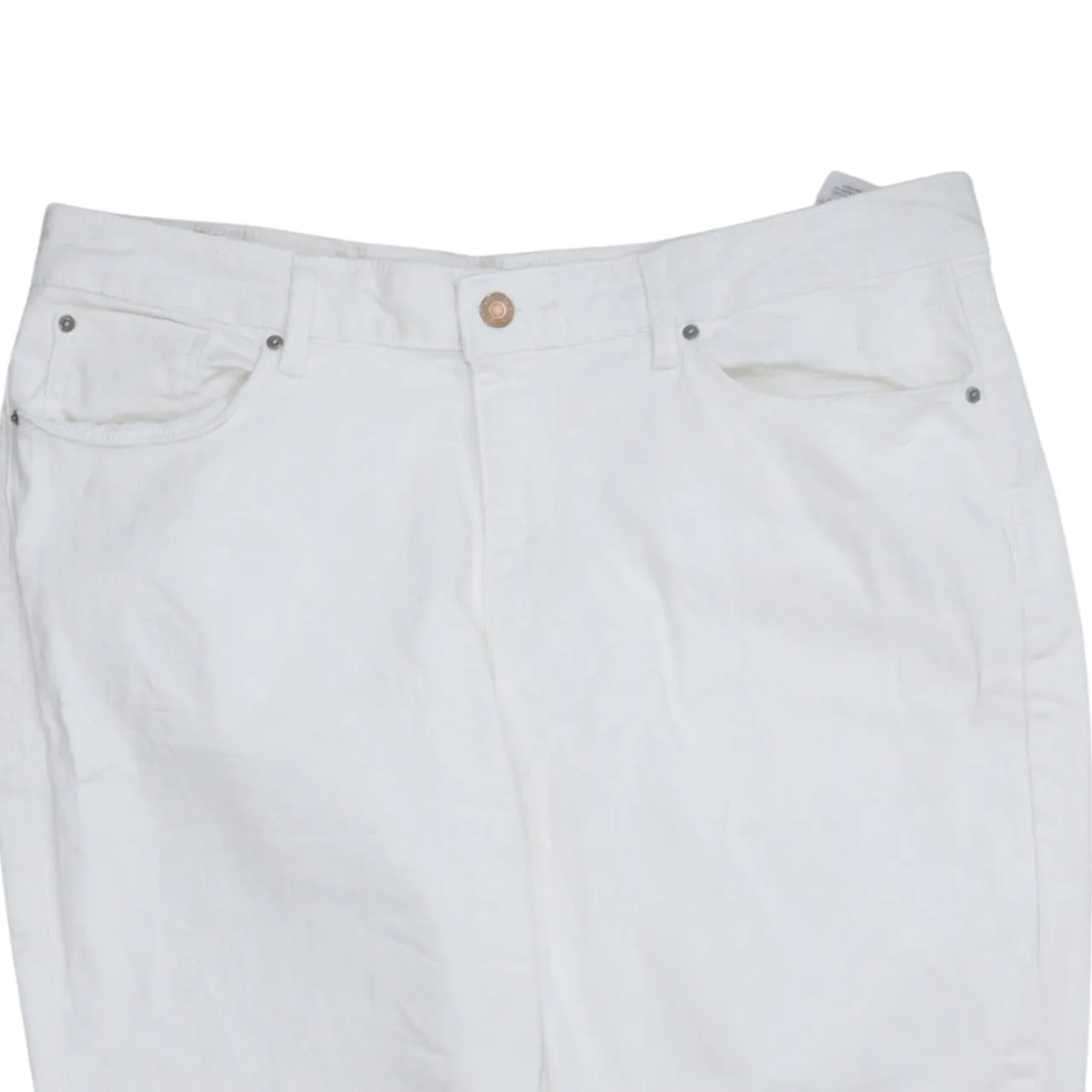 Signature 90's Lightweight Straight Leg Baggy Trousers / Pants 36 White sold by Vintage Club product image thumbnail 3