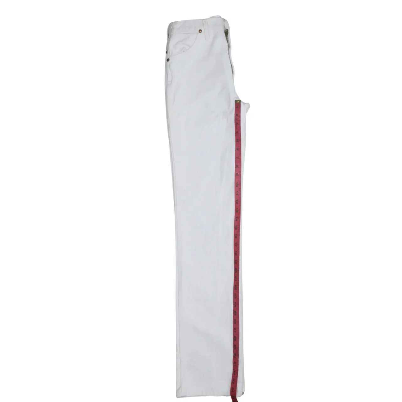 Wrangler 90's Lightweight Straight Leg Baggy Trousers / Pants 29 White sold by Vintage Club product image thumbnail 5