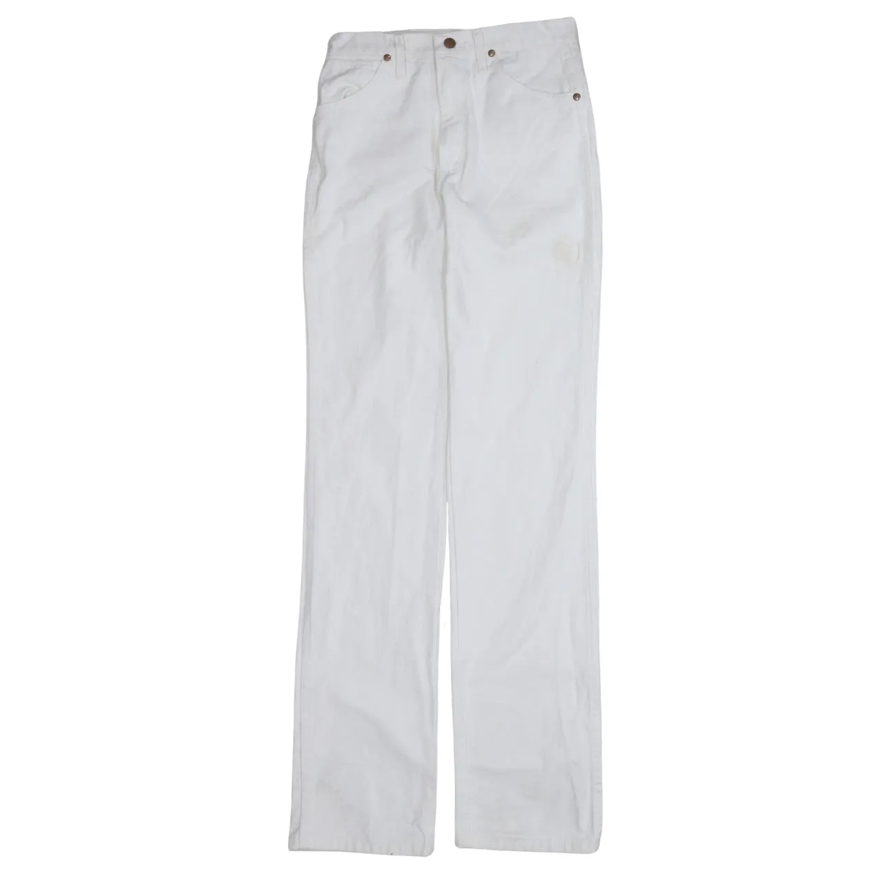 Wrangler 90's Lightweight Straight Leg Baggy Trousers / Pants 29 White sold by Vintage Club product image thumbnail 2