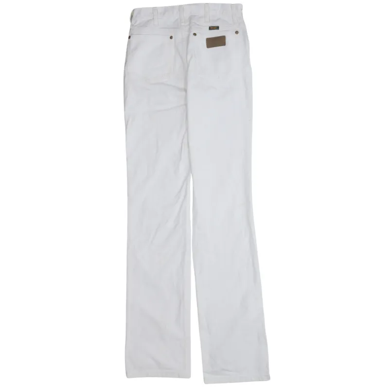 Wrangler 90's Lightweight Straight Leg Baggy Trousers / Pants 29 White sold by Vintage Club