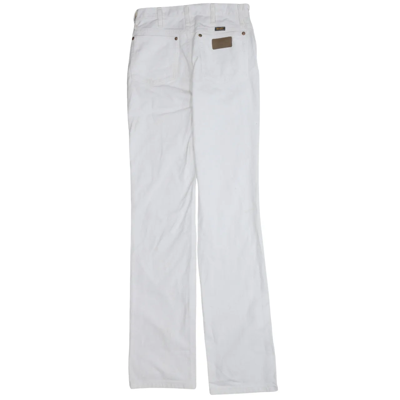 Wrangler 90's Lightweight Straight Leg Baggy Trousers / Pants 29 White sold by Vintage Club