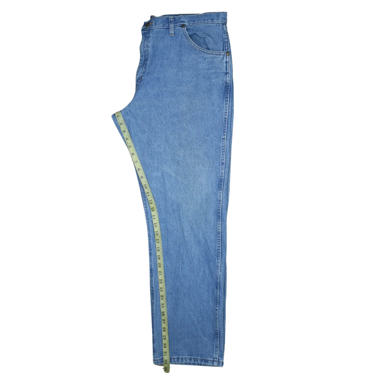 Wrangler 90's Lightwash Straight Leg Baggy Jeans / Pants 40 Blue sold by Vintage Club product image thumbnail 5