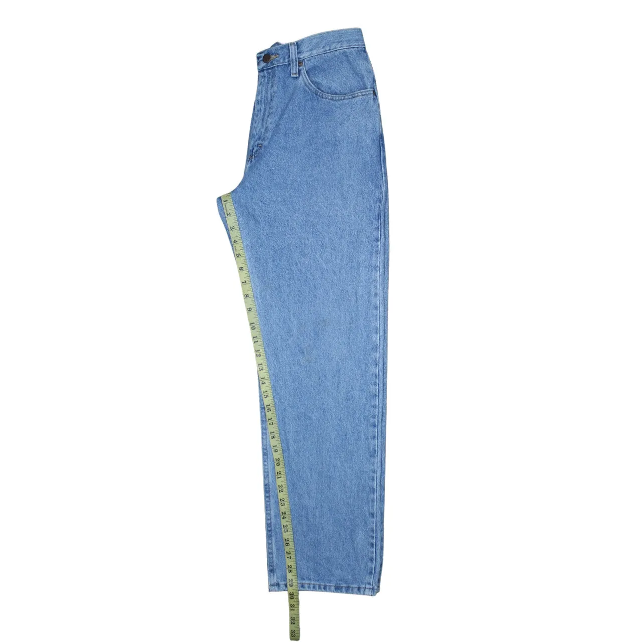 Wrangler 90's Lightwash Straight Leg Baggy Jeans / Pants 33 Blue sold by Vintage Club product image thumbnail 5