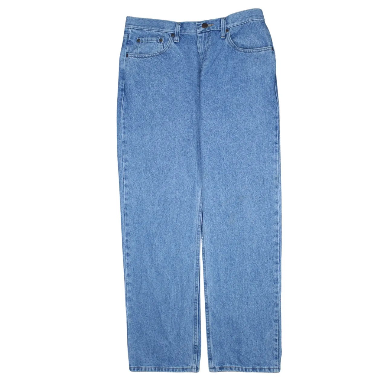 Wrangler 90's Lightwash Straight Leg Baggy Jeans / Pants 33 Blue sold by Vintage Club product image thumbnail 2