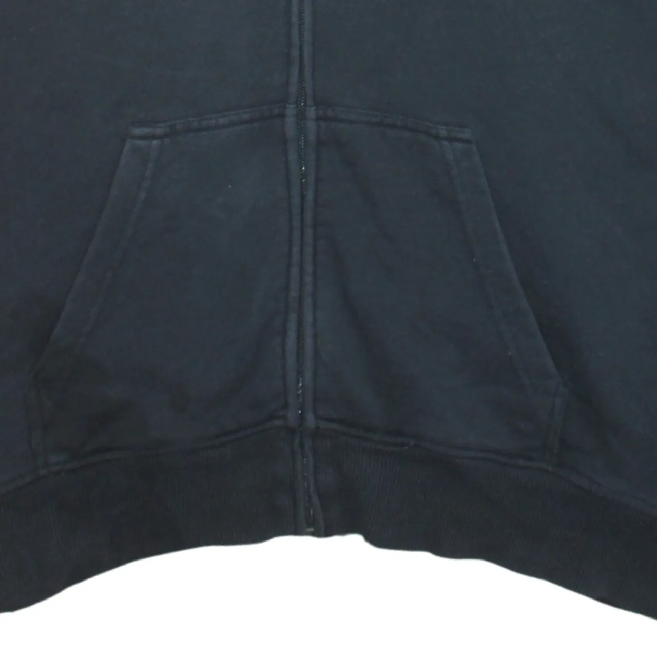 QuikSilver 90's Drawstring Pockets Full Zip Up Hoodie Large Black sold by Vintage Club product image thumbnail 4