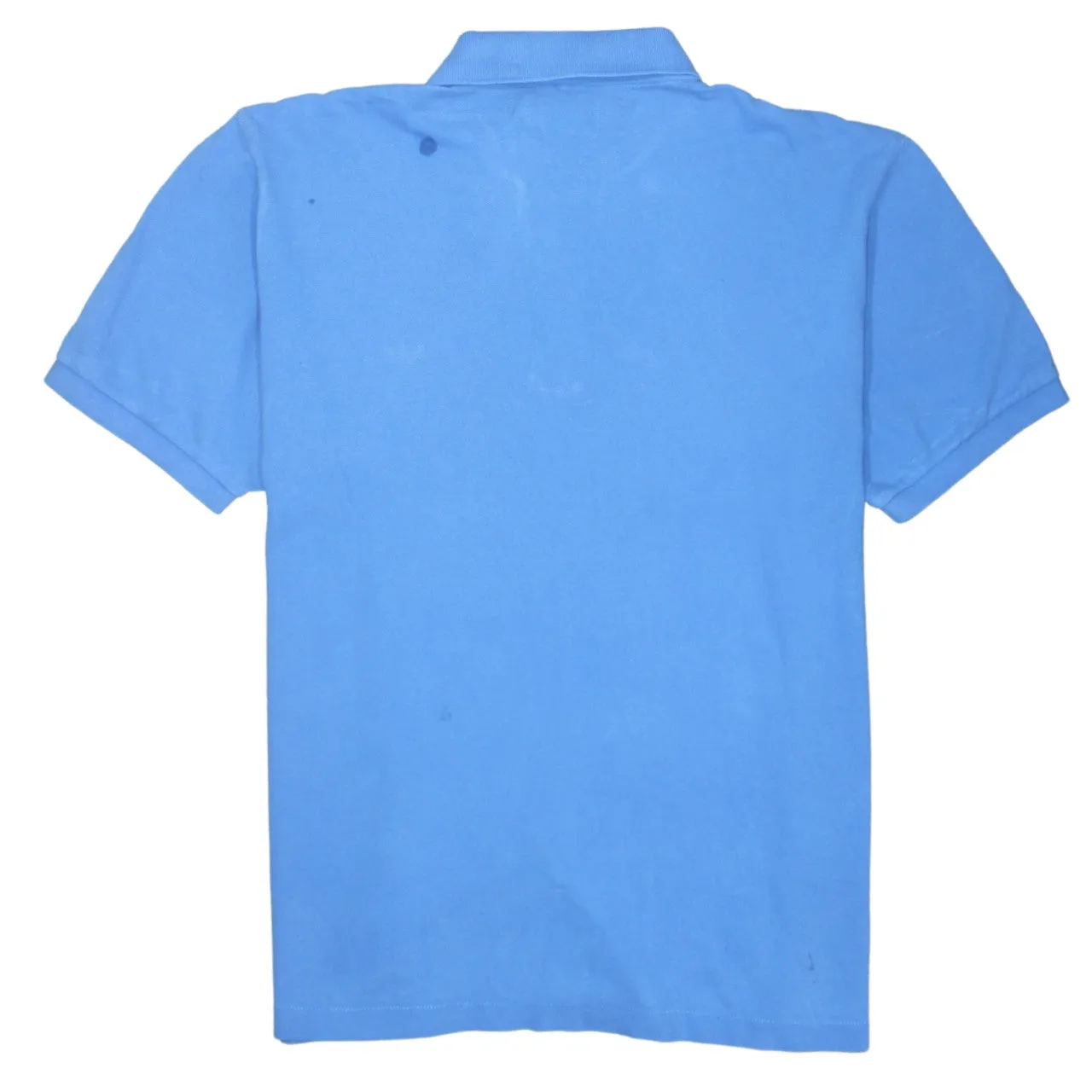 Adidas 90's Short Sleeves Quarter Button Polo Shirt XLarge Blue sold by Vintage Club product image thumbnail 2