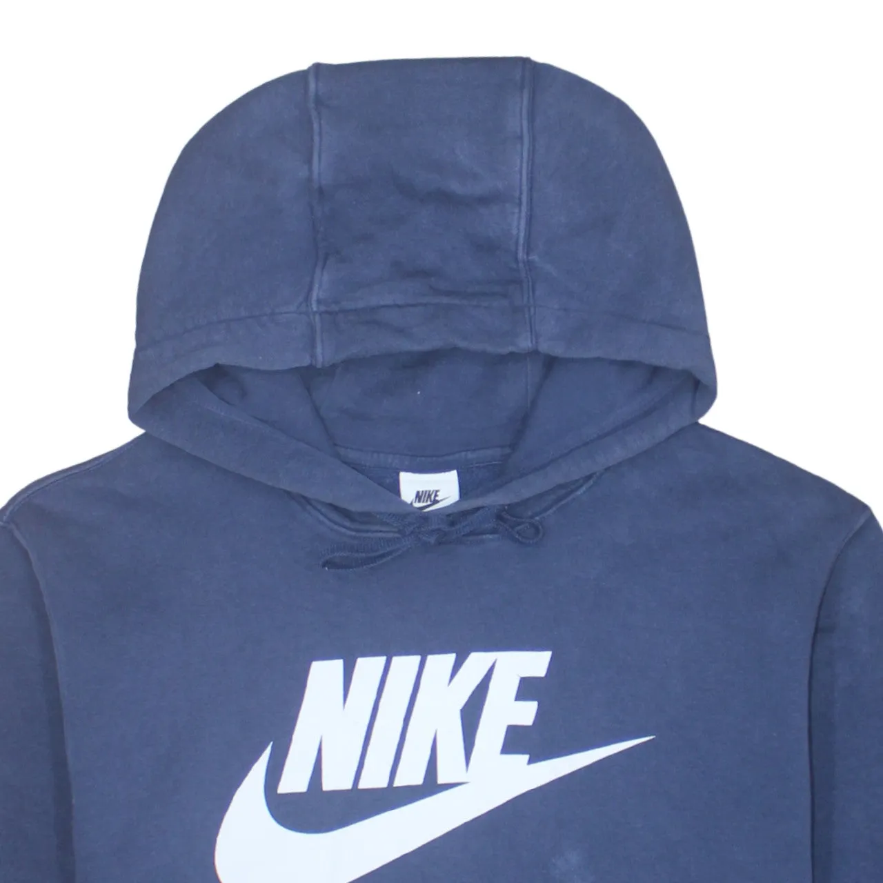 Nike 90's Center Middle Swoosh Pullover Hoodie Large Navy Blue sold by Vintage Club product image thumbnail 3