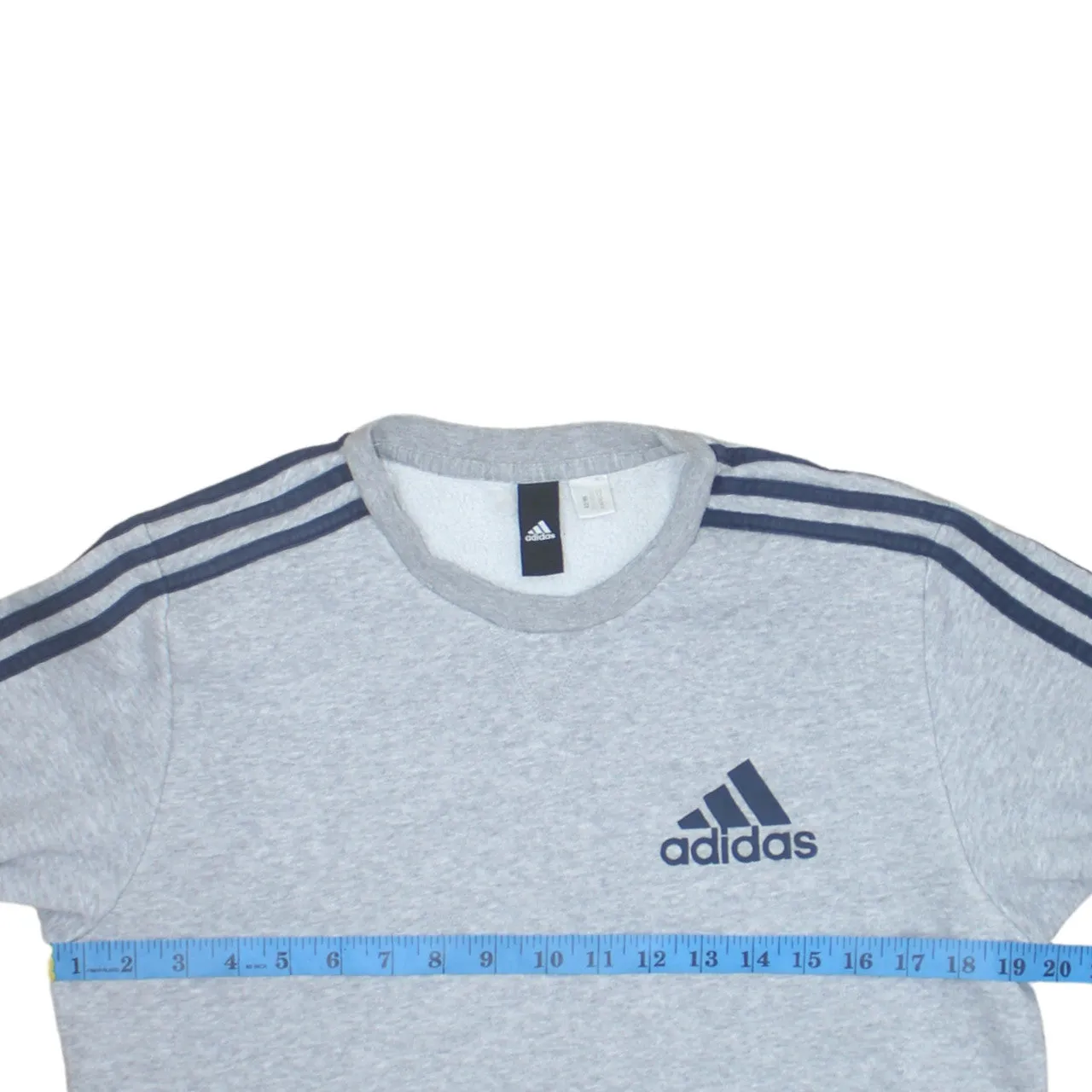 Adidas 90's Striped Sleeve Crew Neck Sweatshirt Small Grey sold by Vintage Club product image thumbnail 5