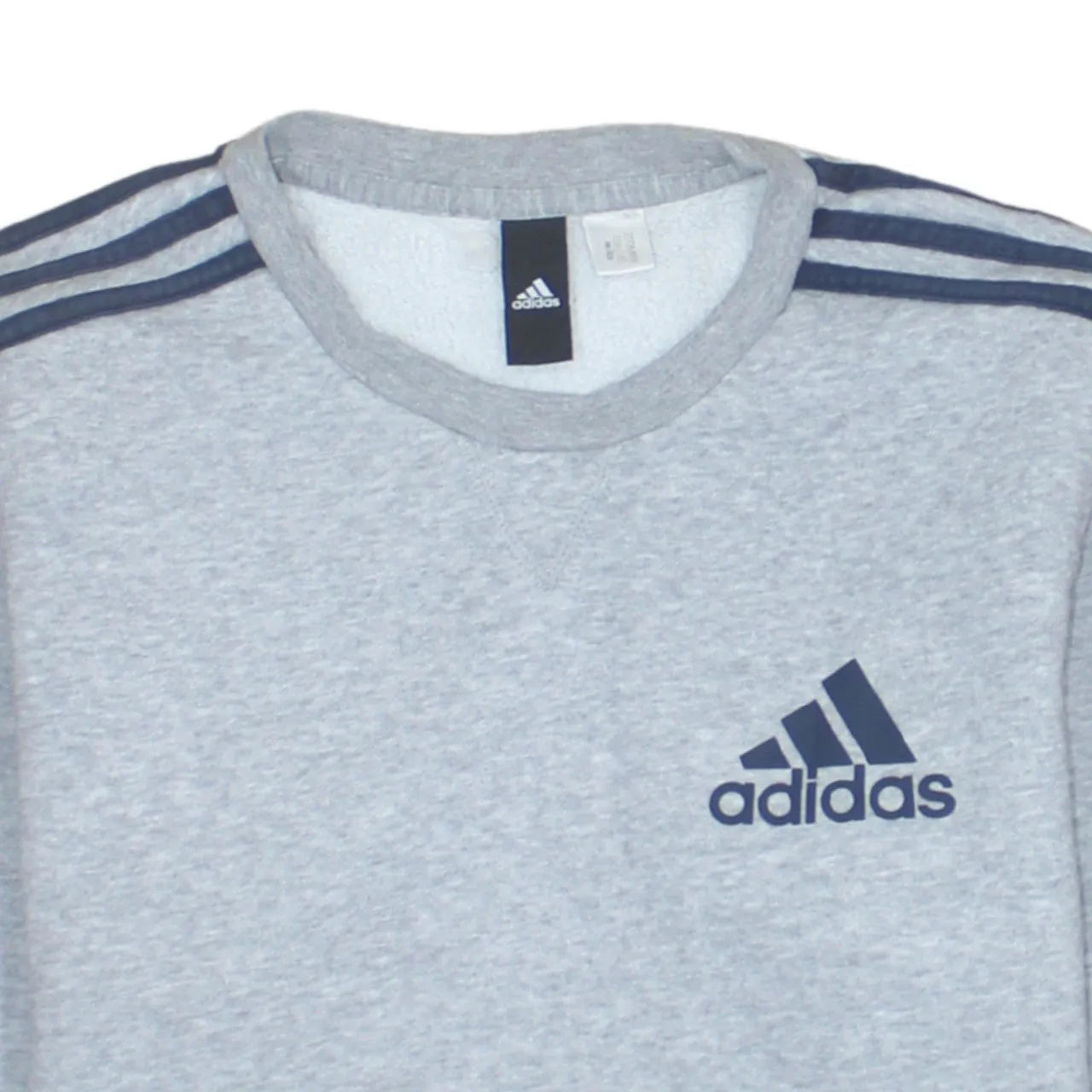 Adidas 90's Striped Sleeve Crew Neck Sweatshirt Small Grey sold by Vintage Club product image thumbnail 3