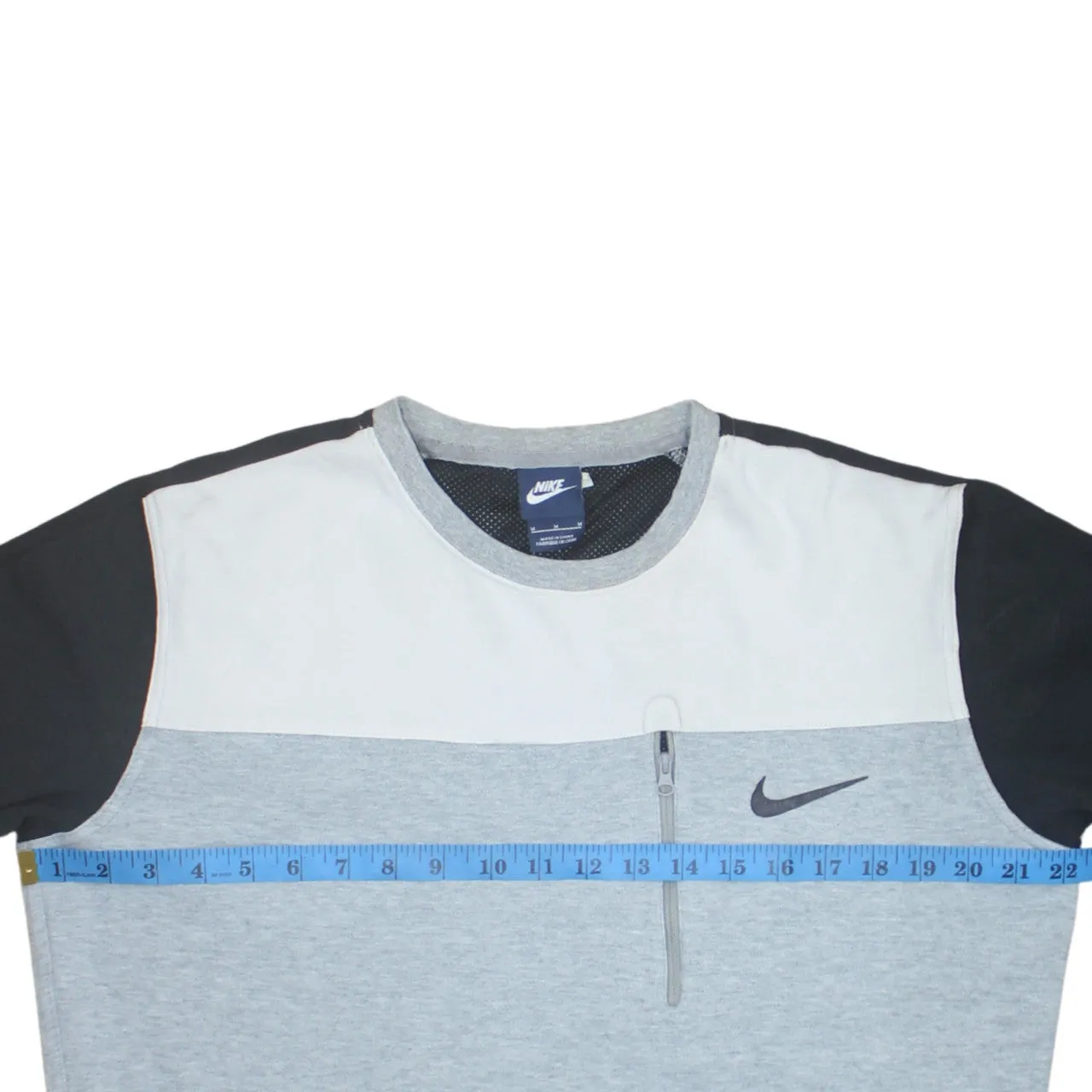 Nike 90's Swoosh Crew Neck Sweatshirt Medium Grey sold by Vintage Club product image thumbnail 5