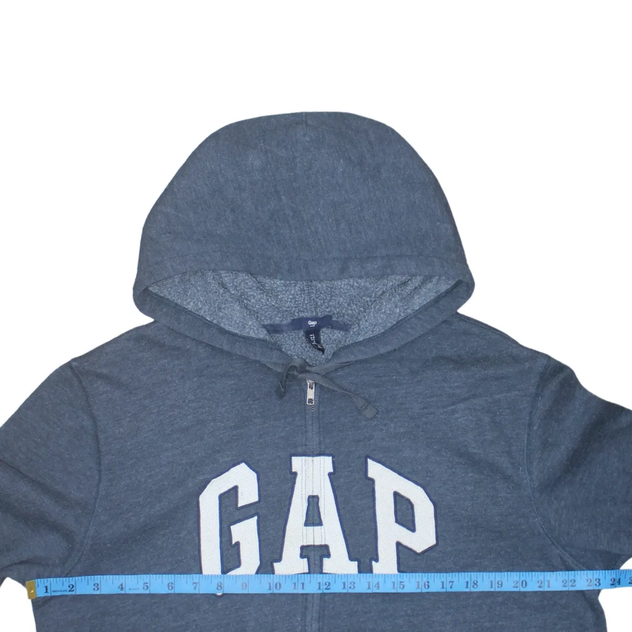 Gap 90's Spellout Full Zip Up Hoodie Large Blue sold by Vintage Club product image thumbnail 5