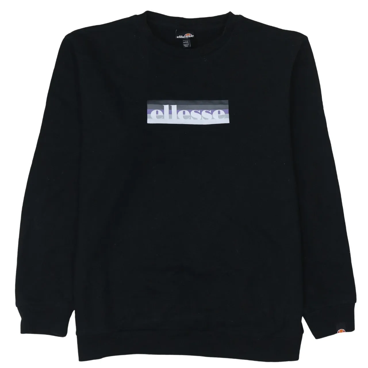 Ellesse 90's Spellout Crew Neck Sweatshirt XXLarge (2XL) Black sold by Vintage Club