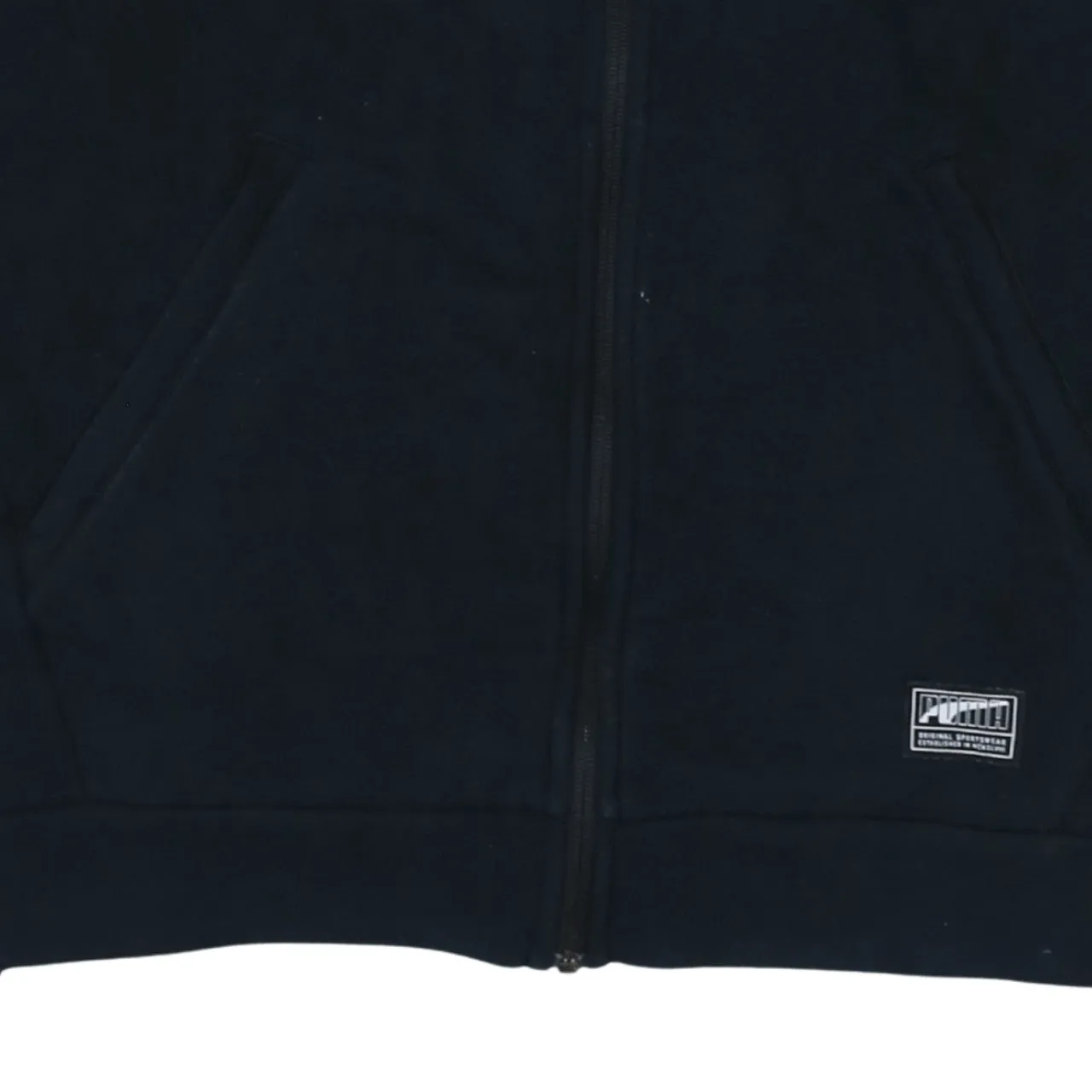 Puma 90's Lightweight Full Zip Up Sweatshirt Large Black sold by Vintage Club product image thumbnail 4