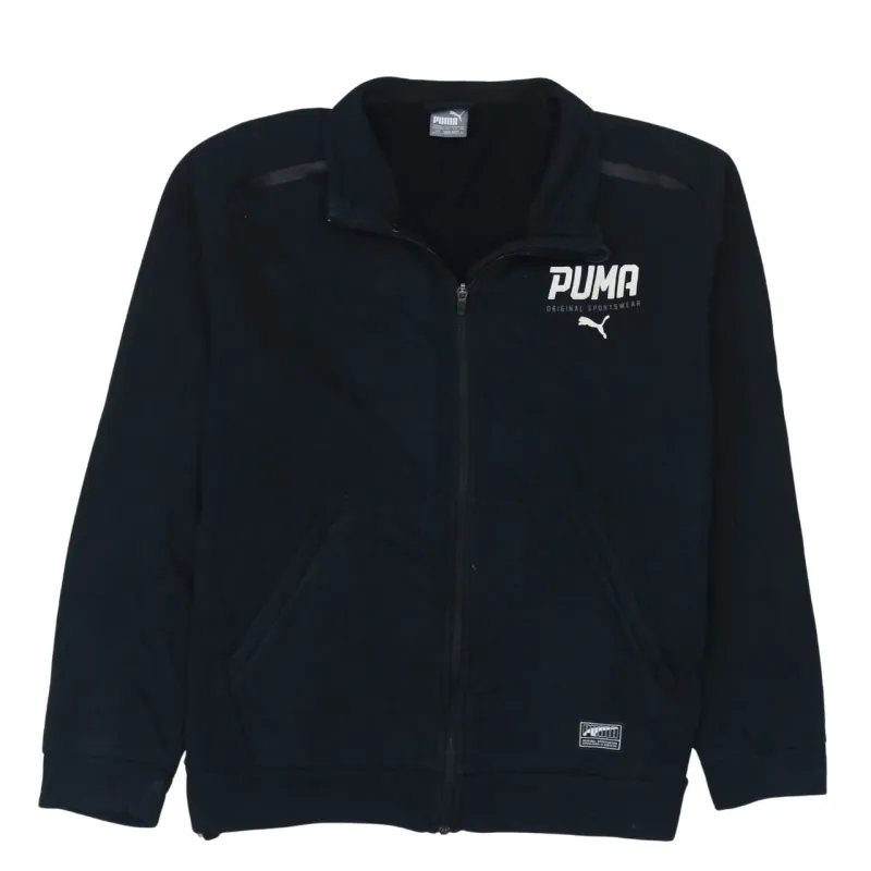 Puma 90's Lightweight Full Zip Up Sweatshirt Large Black sold by Vintage Club