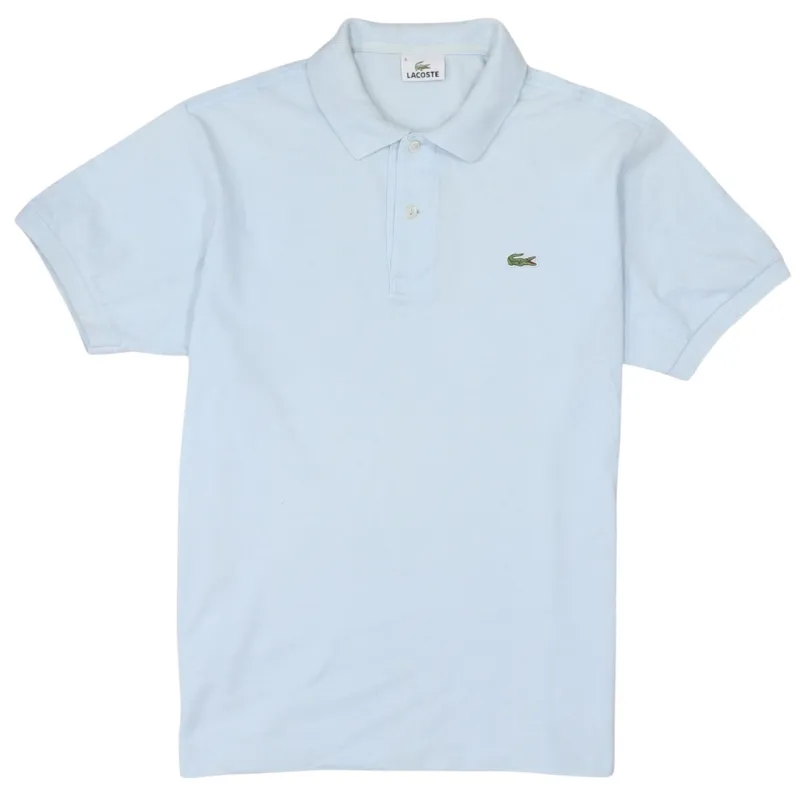 Lacoste 90's Short Sleeves Quarter Button Polo Shirt Medium  Blue sold by Vintage Club