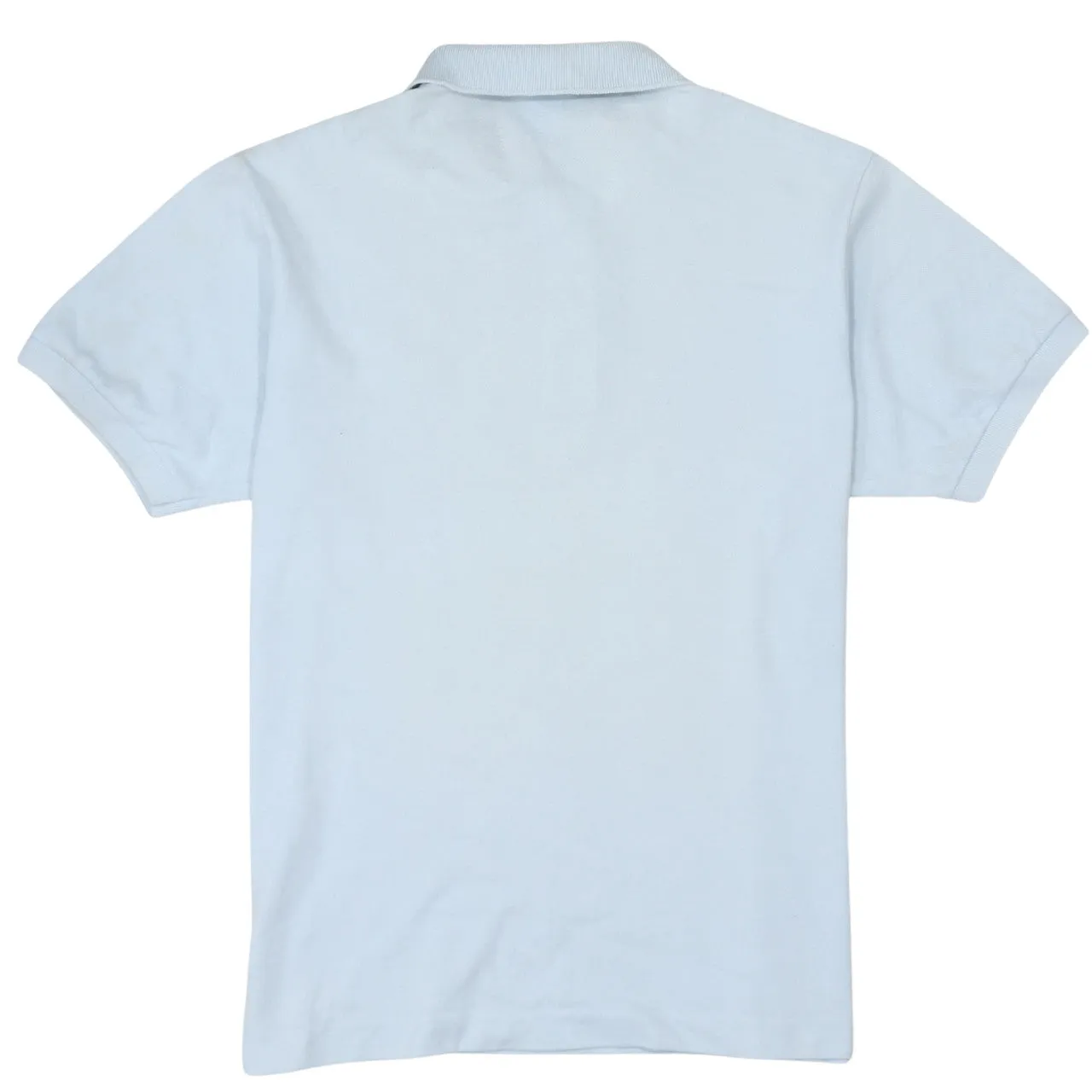 Lacoste 90's Short Sleeves Quarter Button Polo Shirt Medium Blue sold by Vintage Club product image thumbnail 2