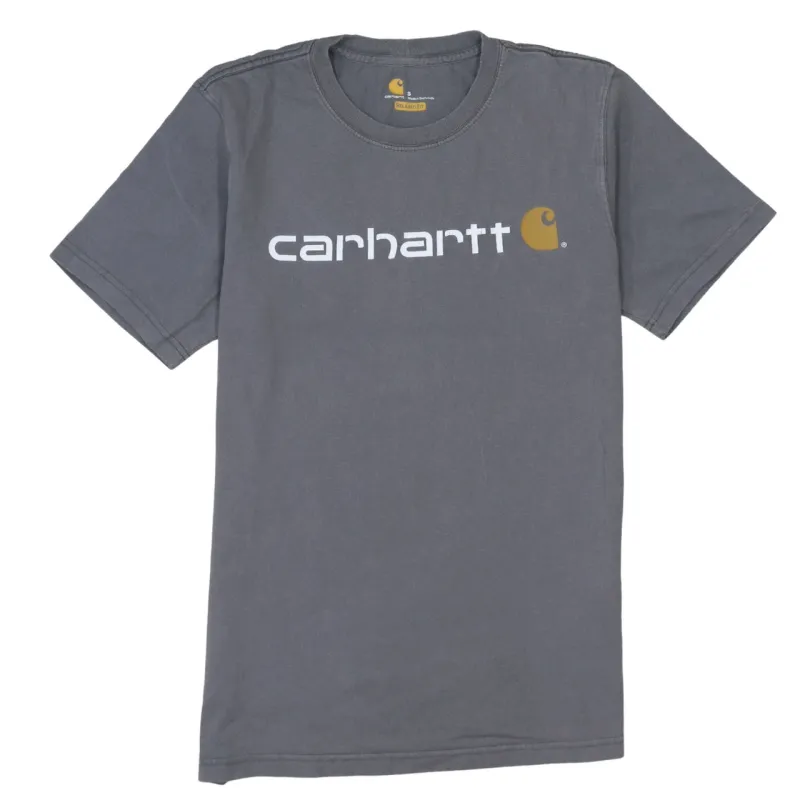 Carhartt 90's Spellout Short Sleeves T Shirt Small Grey made by Carhartt