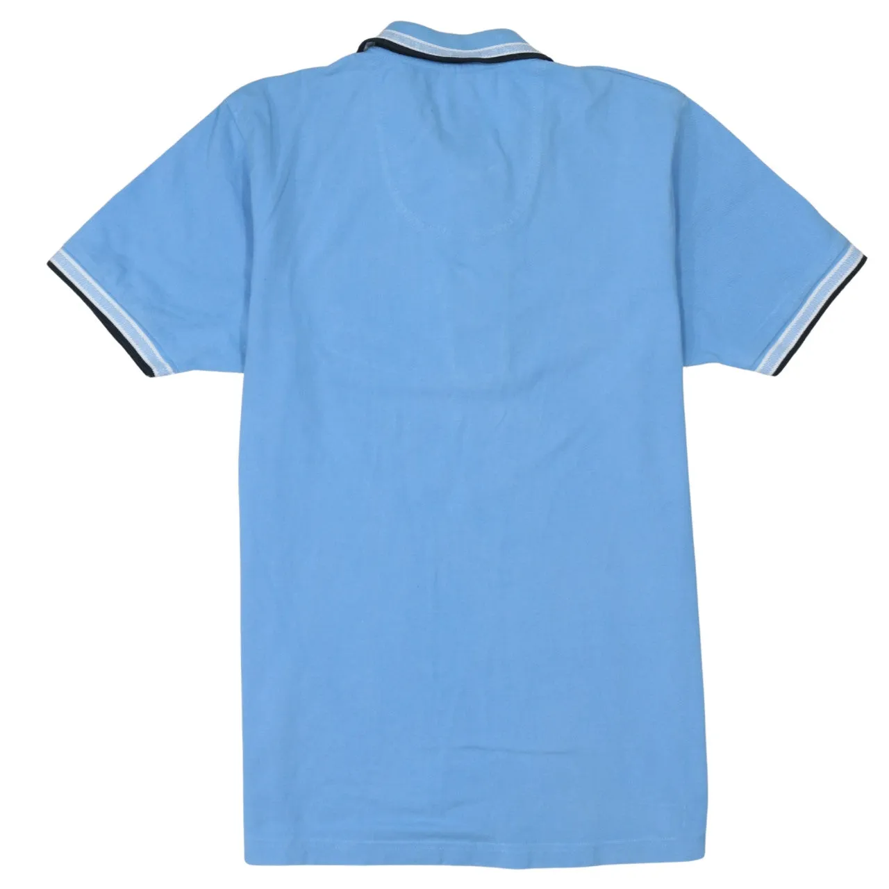 HUGO BOSS 90's Short Sleeves Quarter Button Polo Shirt Large Blue sold by Vintage Club product image thumbnail 2